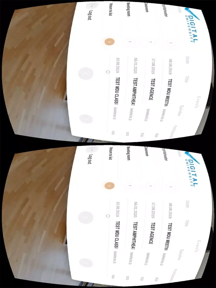 Zrzuty ekranu Digital University VR iPad 