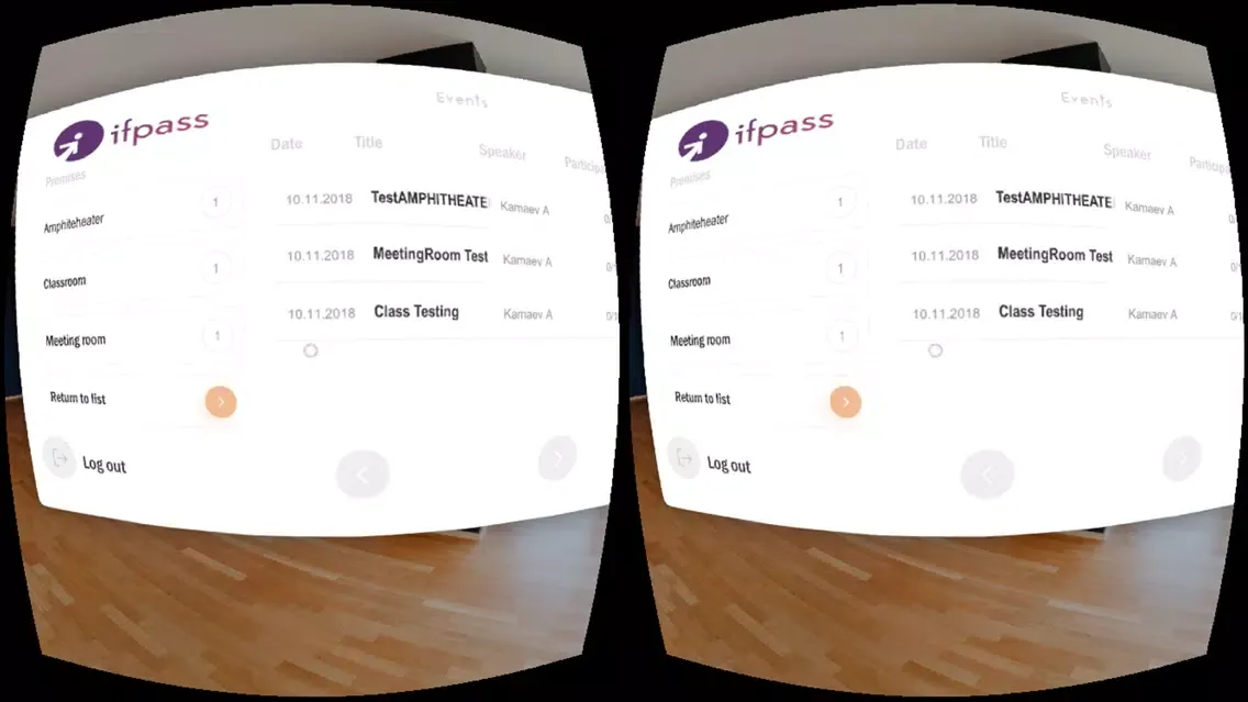 Скриншоты IFPASS VR