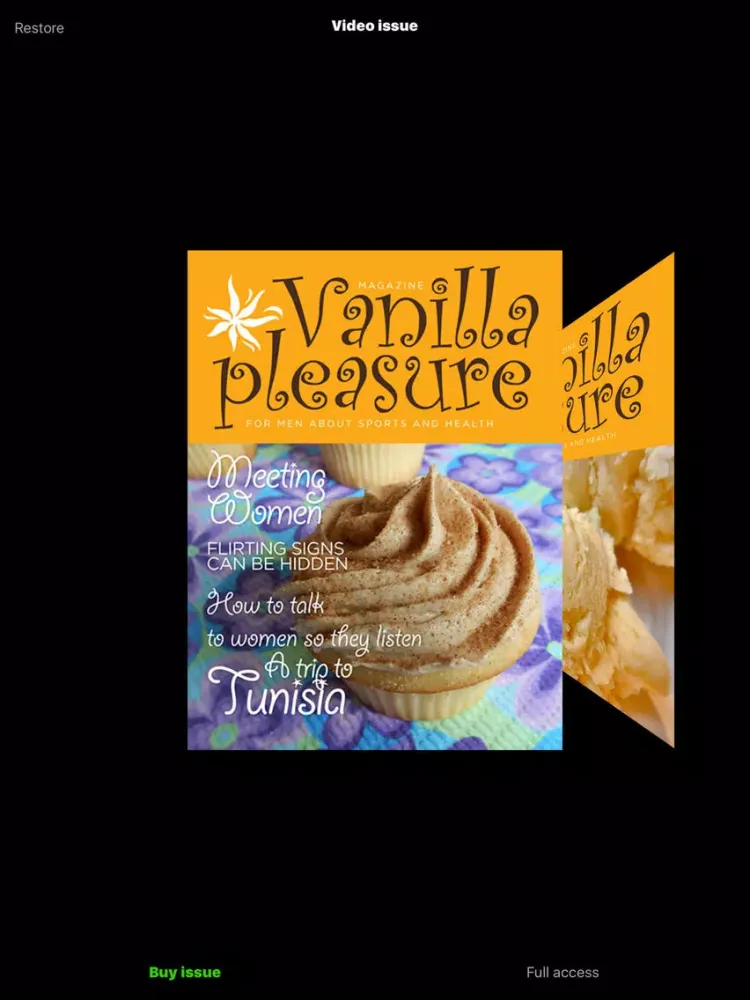 Vanilla mag iPad  স্ক্রিনশট