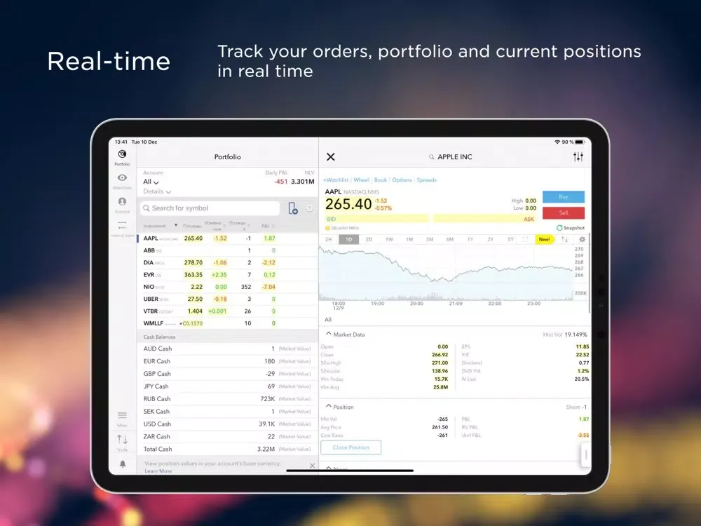 Скриншоты ATON Trading iPad 