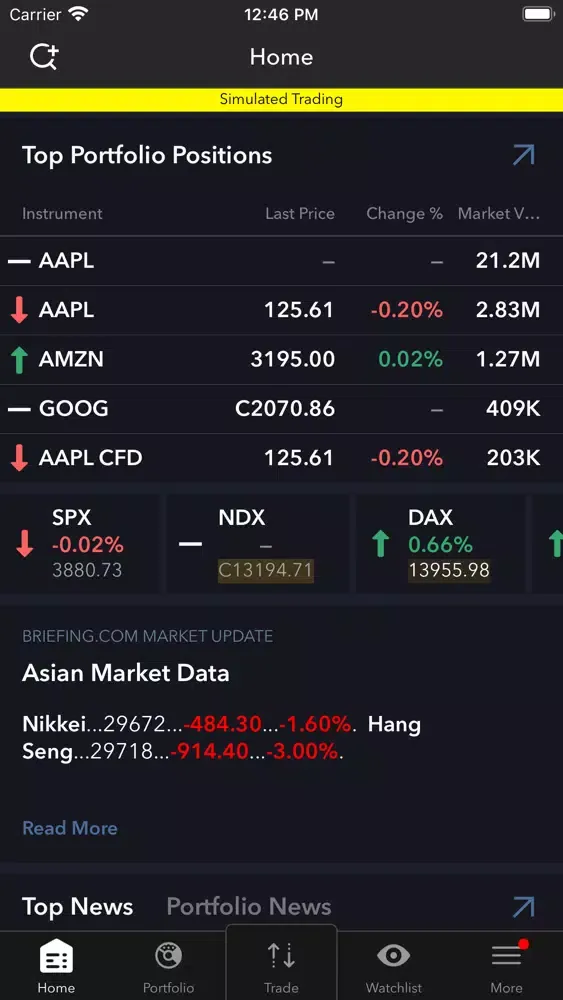 Скриншоты ATON Trading