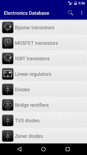 Electronics Database (offline) स्क्रीनशॉट