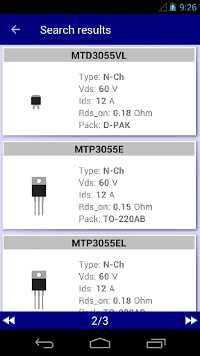 Electronics Database (offline) स्क्रीनशॉट