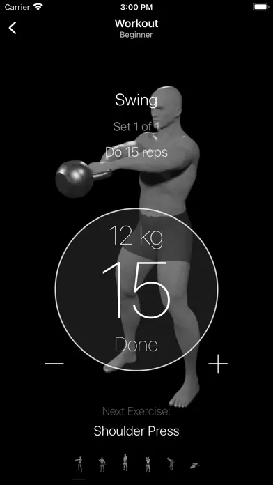 Tangkapan layar Kettlebell Home Workout