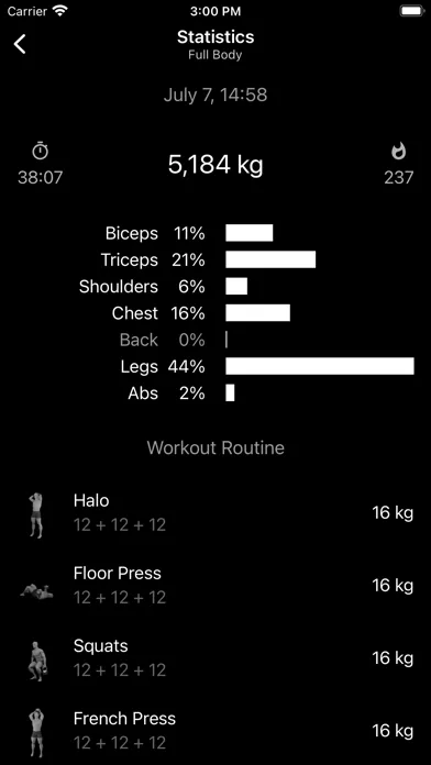 Tangkapan layar Kettlebell Home Workout