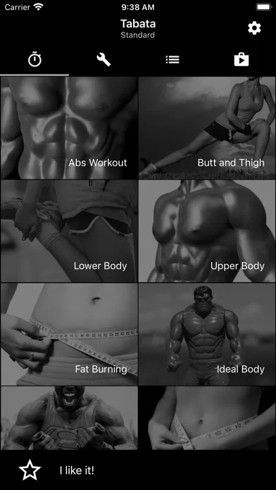 Ảnh chụp màn hình của Tabata HIIT. Interval Training
