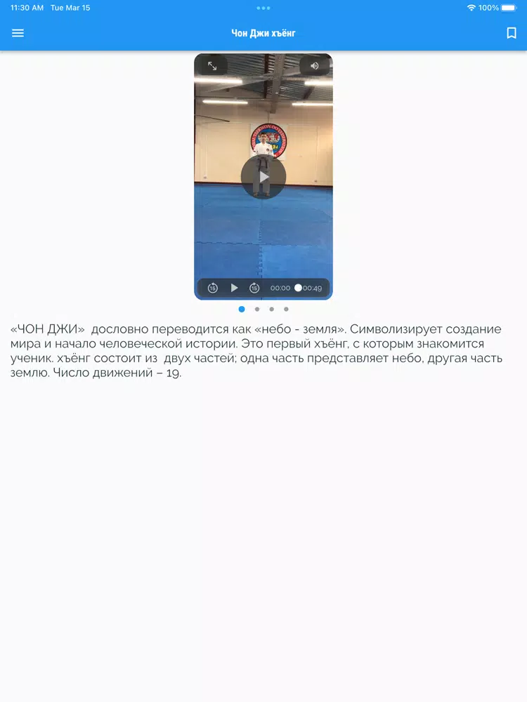 Tangkapan layar GTF Patterns iPad 