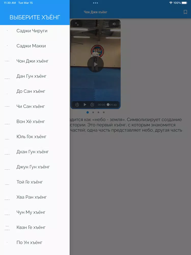 Tangkapan layar GTF Patterns iPad 