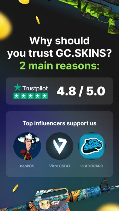 Screenshot di GC.SKINS - Get CSGO skins!