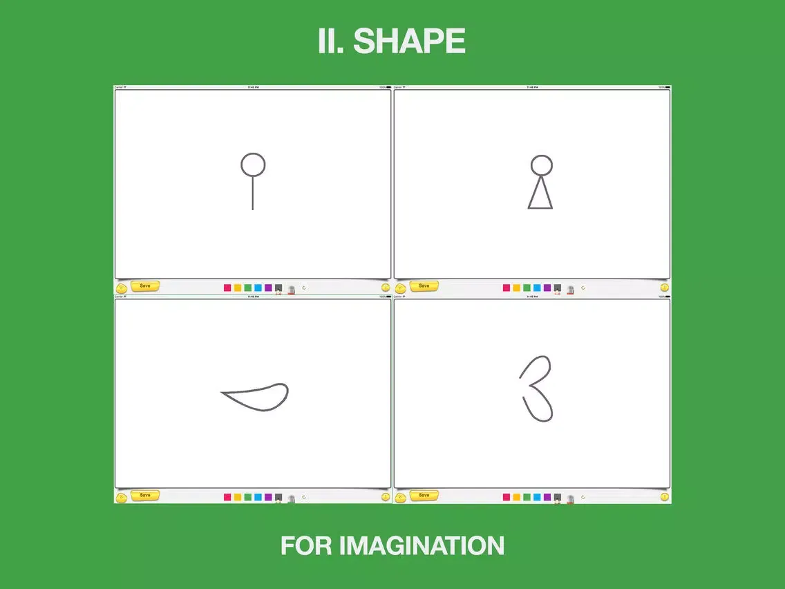 Paint4 MyDocha - for the development of creative abilities in children and a good drawing tool for all iPad  Screenshots