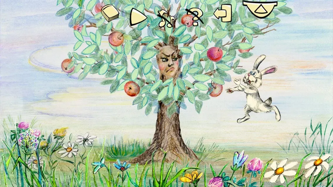 Capturas de pantalla de Жадная яблоня - серия: детские сказки для детей про живой мир. Автор Михаил Павлович Булатов.