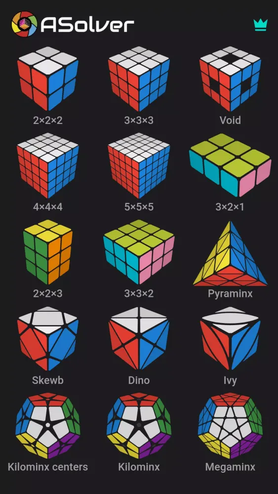 Capturas de tela do ASolver>I'll solve your puzzle