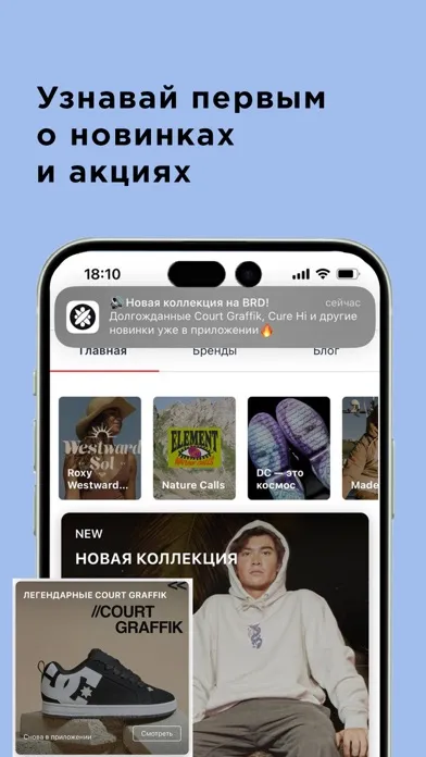 Tangkapan skrin Boardriders: товары для спорта