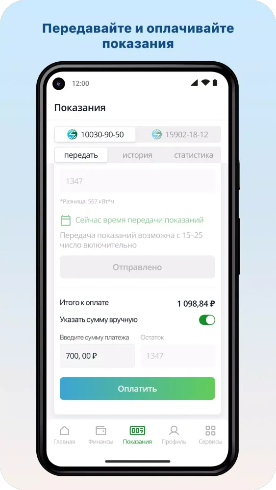 ЧЭСК - Личный кабинет Screenshots