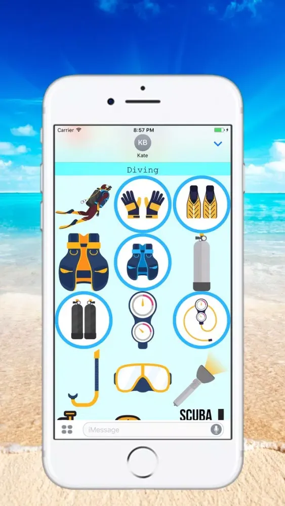 Summer Time - Stickers for iMessage Screenshots