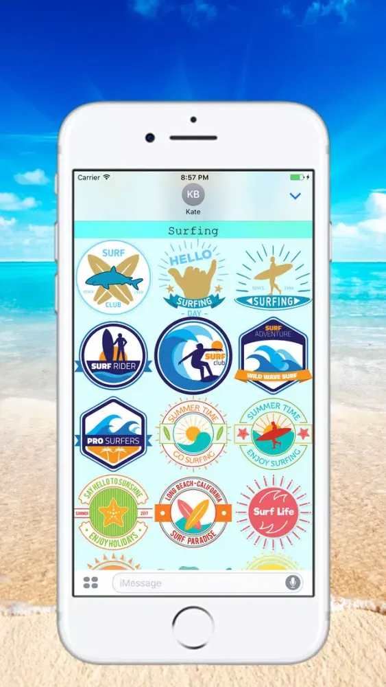 Summer Time - Stickers for iMessage Screenshots
