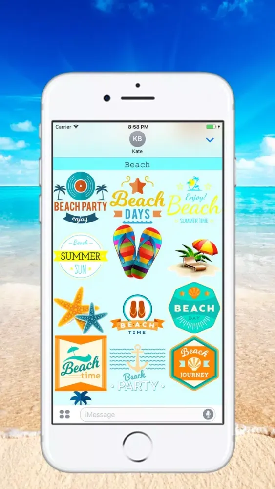 Summer Time - Stickers for iMessage Screenshots