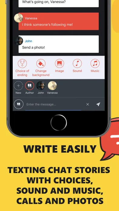 Capturas de pantalla de Mistory: Text Chat Story Maker