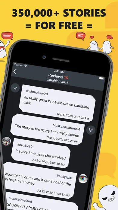 Capturas de pantalla de Mistory: Text Chat Story Maker