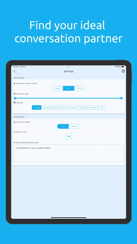 Chatap - anonymous dating chat Screenshots