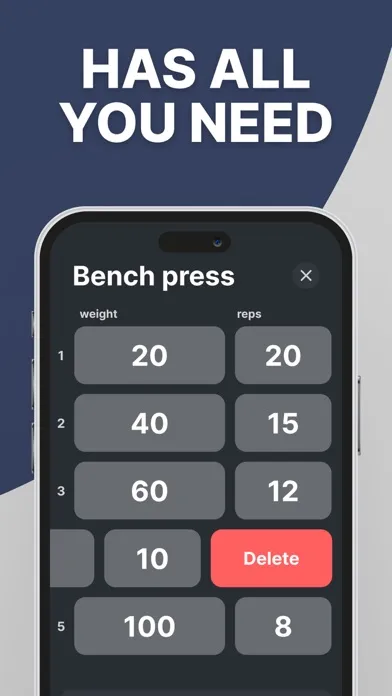 Gym Tracker simple workout log Screenshots