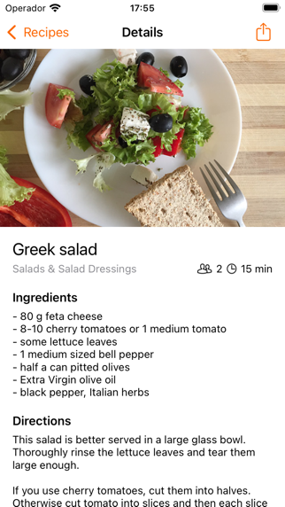 Tangkapan layar Cookbook - Recipes manager