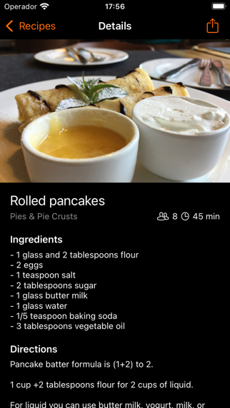 Tangkapan layar Cookbook - Recipes manager