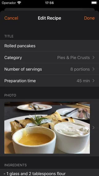 Capturas de pantalla de Cookbook - Recipes manager