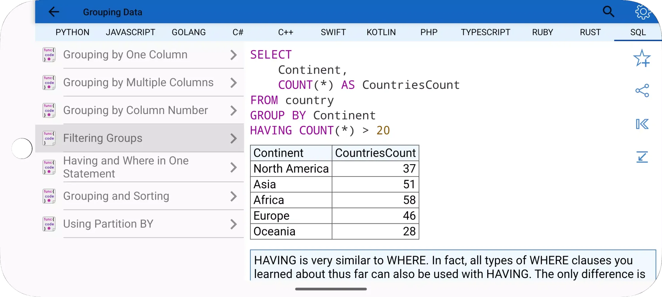 Code Recipes应用截图