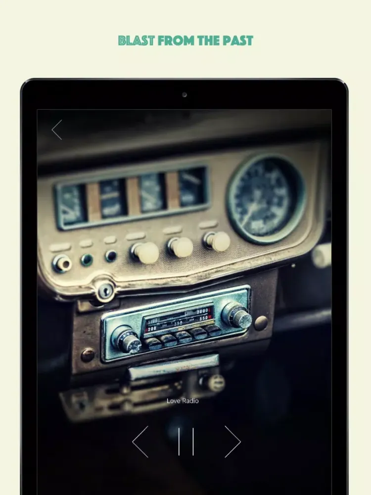 Radio 60s - the top internet vintage radio stations 24/7 iPad 應用截圖