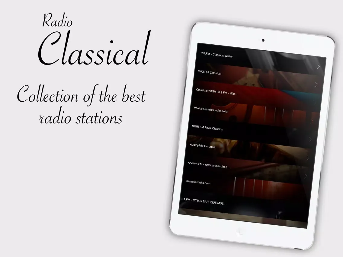 Zrzuty ekranu Radio Classical - the top internet radio stations 24/7 iPad 