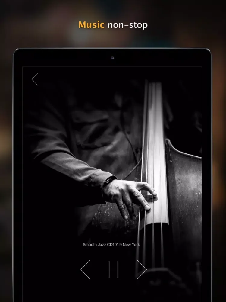 Radio Jazz - the top internet radio stations 24/7 iPad  سکرین شاٹس