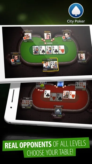 Capturas de tela do City Poker: Holdem, Omaha