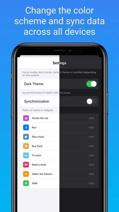 Screenshot di STEP — habit tacker