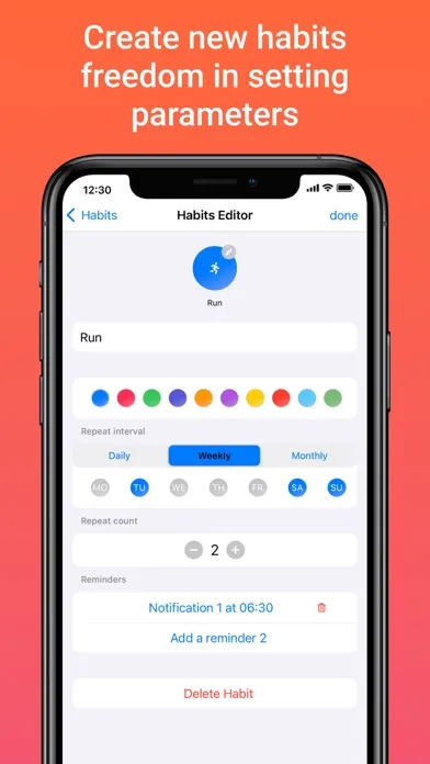 Screenshot di STEP — habit tacker