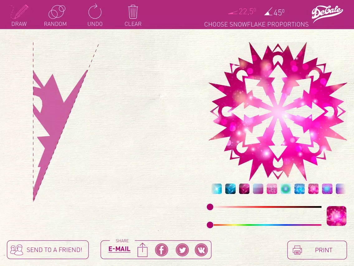 Скриншоты Cut the snowflake! iPad 