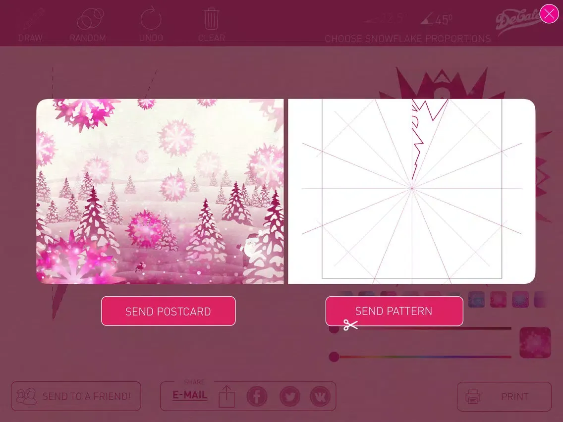 Скриншоты Cut the snowflake! iPad 