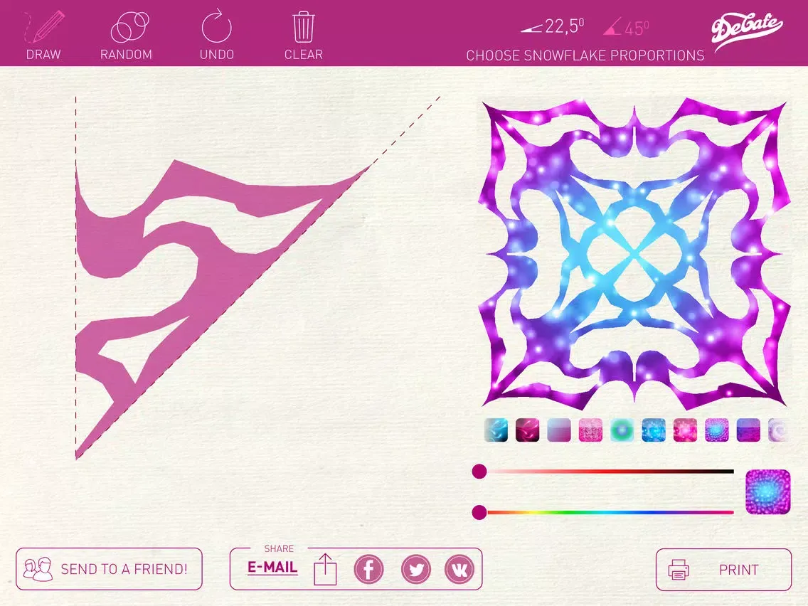 Скриншоты Cut the snowflake! iPad 