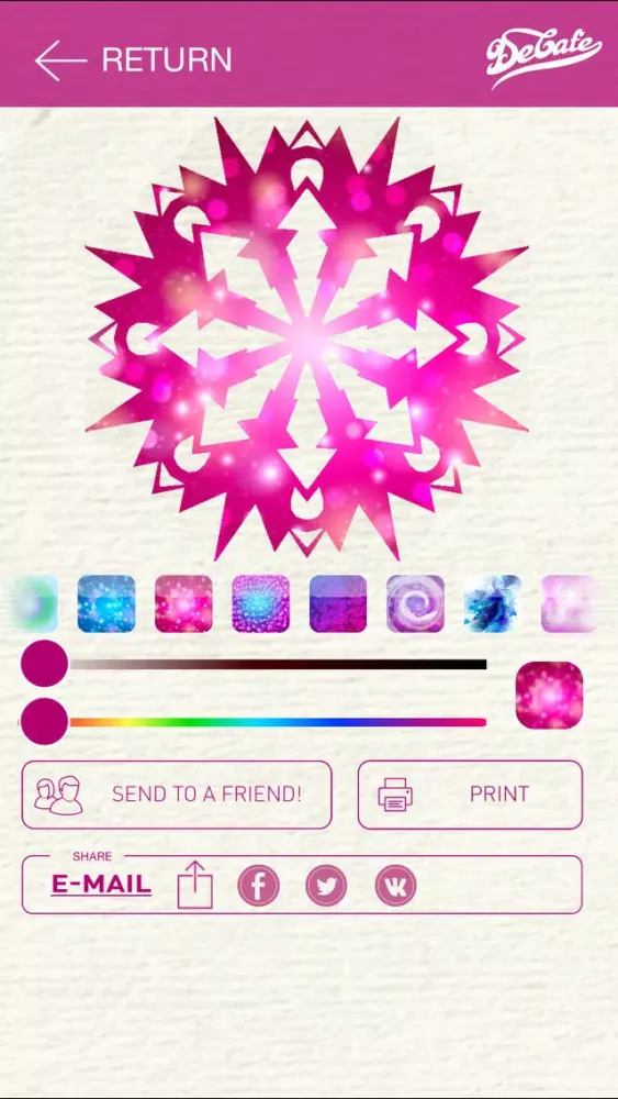 Скриншоты Cut the snowflake!