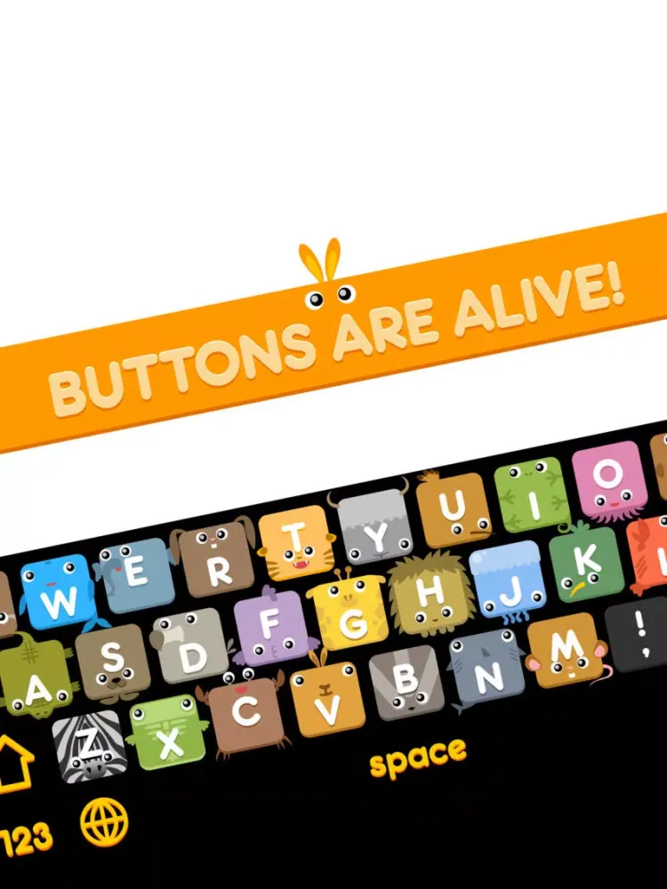 Скриншоты ZooKeys - First Animated Keyboard! iPad 