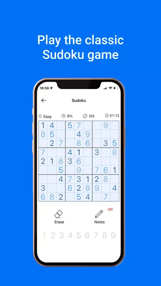MiniGames: Sudoku स्क्रीनशॉट