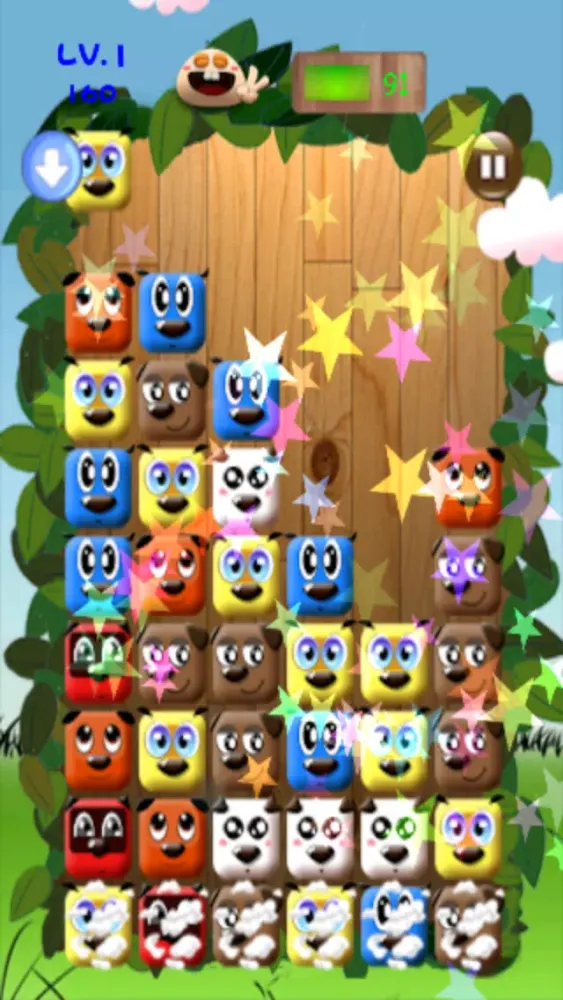 Zrzuty ekranu ! The Little Puppies, small casual brain trainer logical two player game for kids and girls.