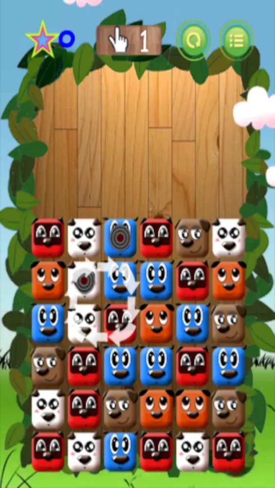 Zrzuty ekranu ! The Little Puppies, small casual brain trainer logical two player game for kids and girls.