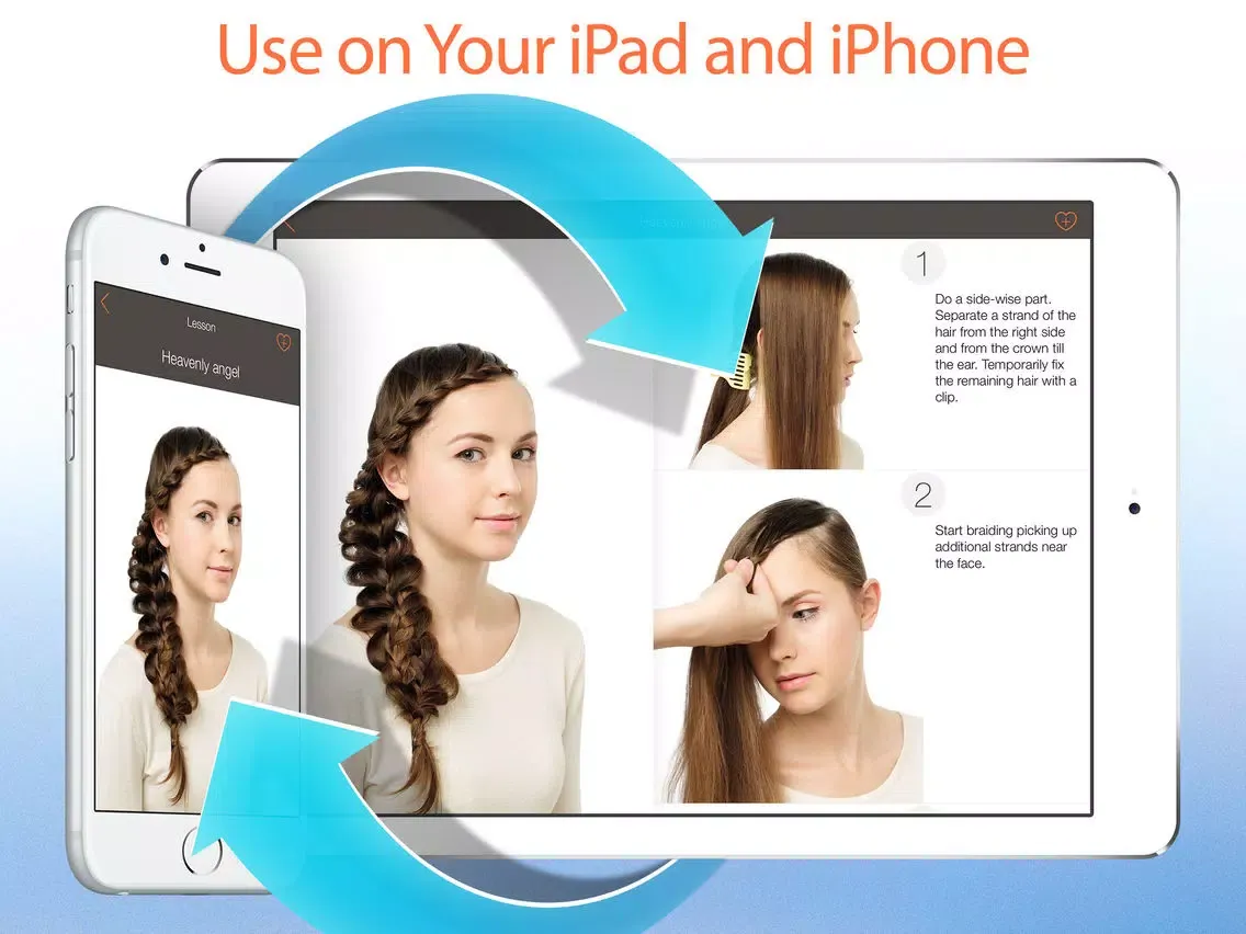 Zrzuty ekranu WOW Hairstyles! 400+ Braid Hair Tutorials for Girls and Ladies with Step-by-Step Photos iPad 