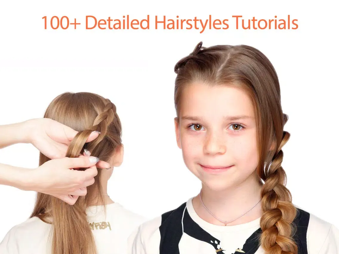 Tangkapan layar Wow Hairstyles for Girls and Young Ladies. 400+ Braid Hair Tutorials for Little Princesses with Step-by-Step Photos iPad 