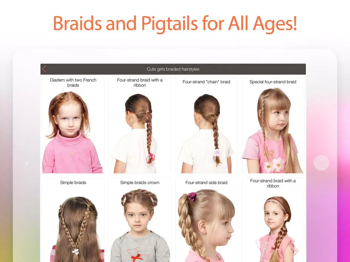 Tangkapan layar Wow Hairstyles for Girls and Young Ladies. 400+ Braid Hair Tutorials for Little Princesses with Step-by-Step Photos iPad 