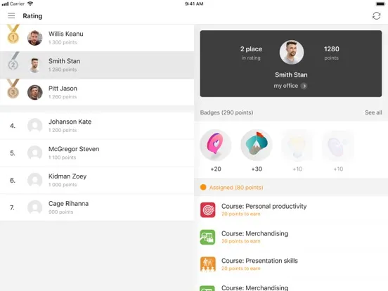 Ảnh chụp màn hình của SimplePRO iPad 