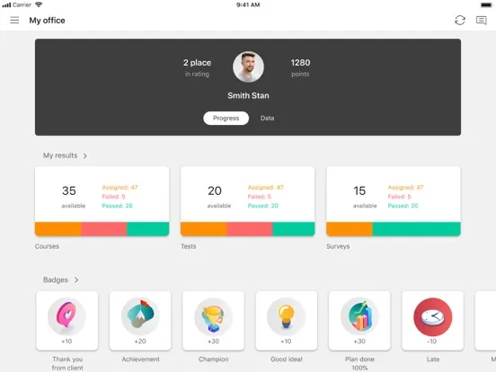 Ảnh chụp màn hình của SimplePRO iPad 