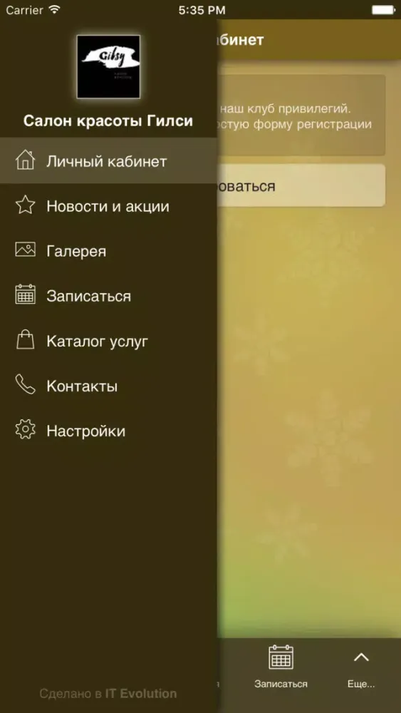 Ảnh chụp màn hình của Гилси