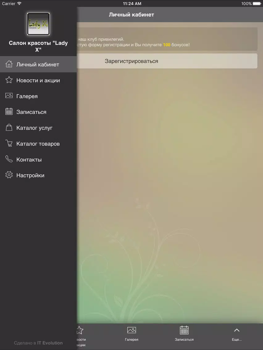 Салон красоты Lady X iPad  Screenshots